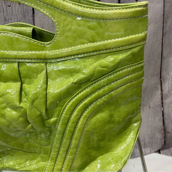Lime Green designer bag by MAXX New York - Picture 2 of 12